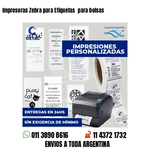 Impresoras Zebra para Etiquetas  para bolsas 
