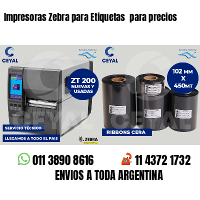 Impresoras Zebra para Etiquetas para precios