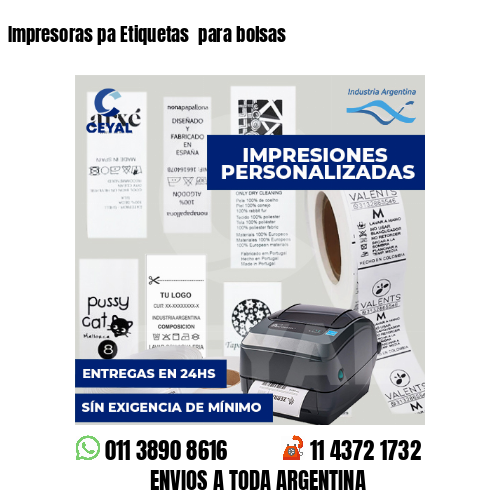 Impresoras pa Etiquetas  para bolsas 