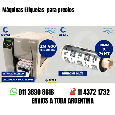 Máquinas Etiquetas para precios