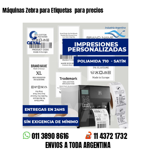 Máquinas Zebra para Etiquetas para precios
