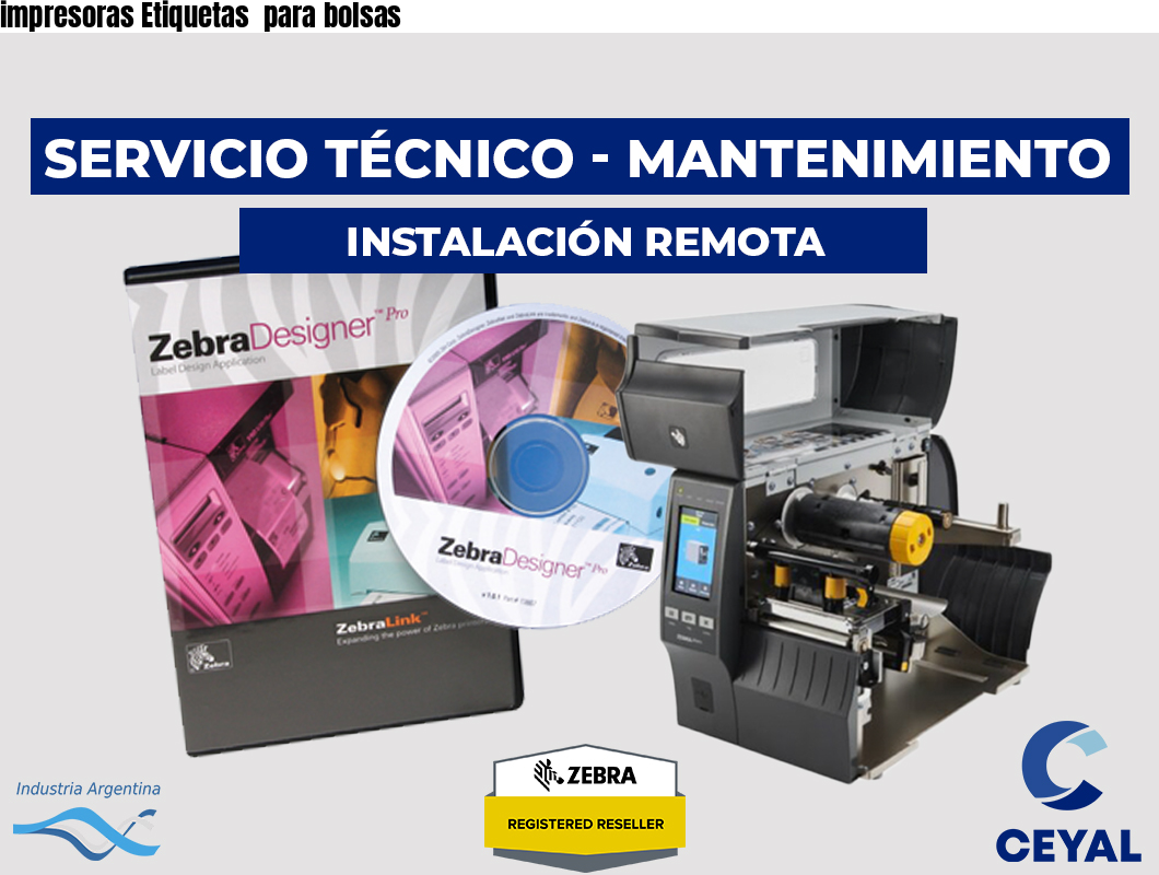 impresoras Etiquetas para bolsas