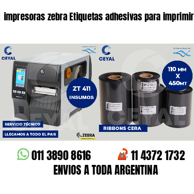 impresoras zebra Etiquetas adhesivas para imprimir