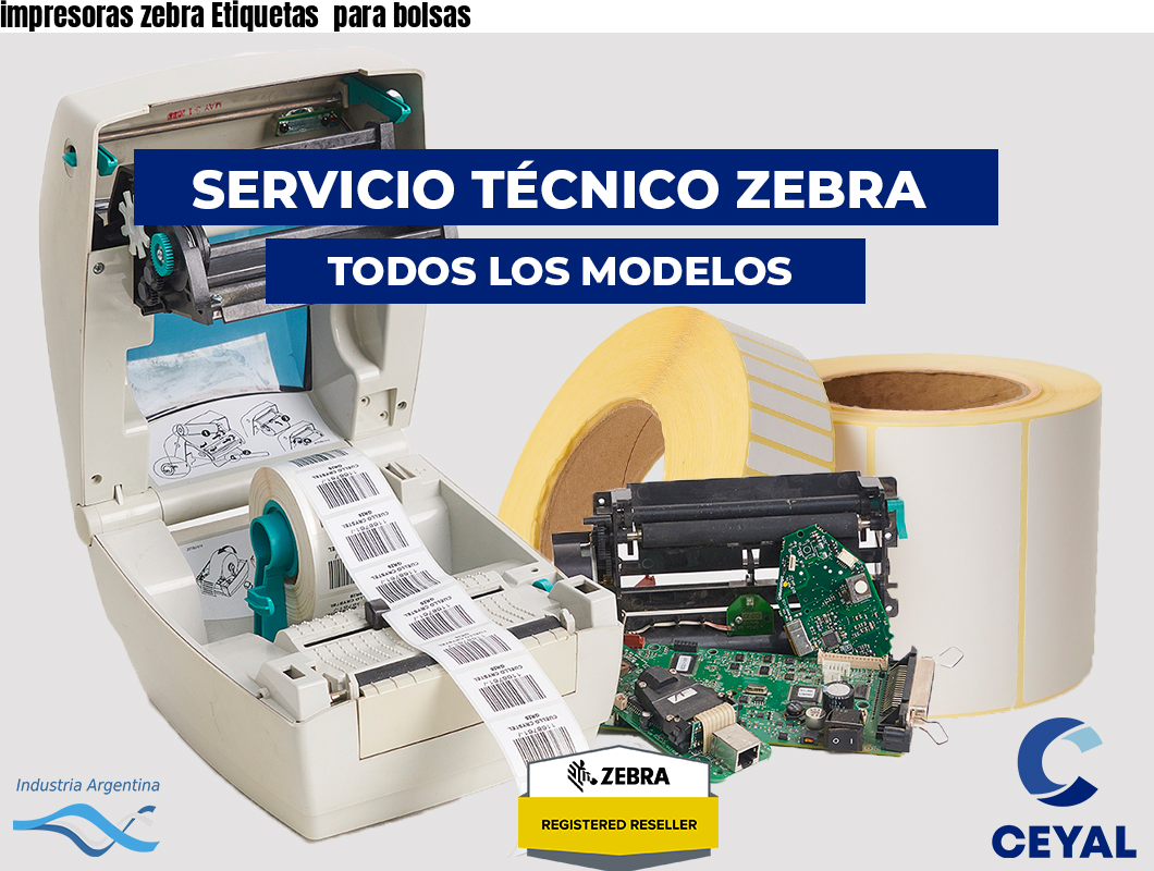 impresoras zebra Etiquetas para bolsas