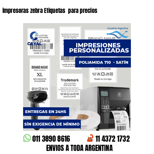 impresoras zebra Etiquetas para precios