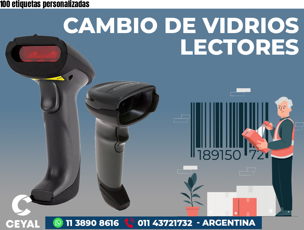 100 etiquetas personalizadas