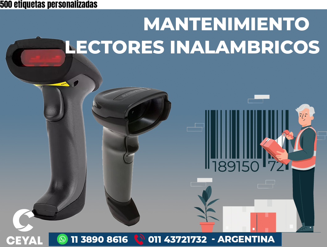 500 etiquetas personalizadas