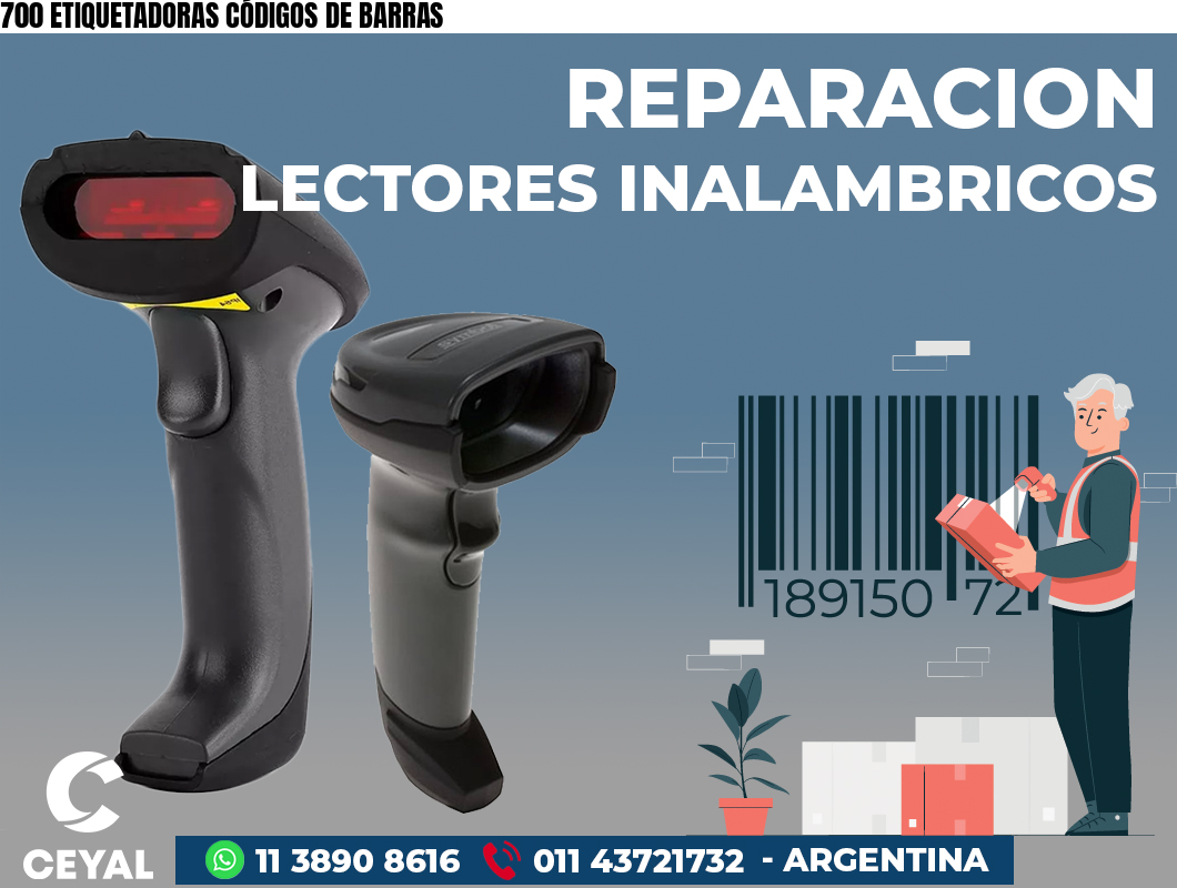 700 ETIQUETADORAS CÓDIGOS DE BARRAS