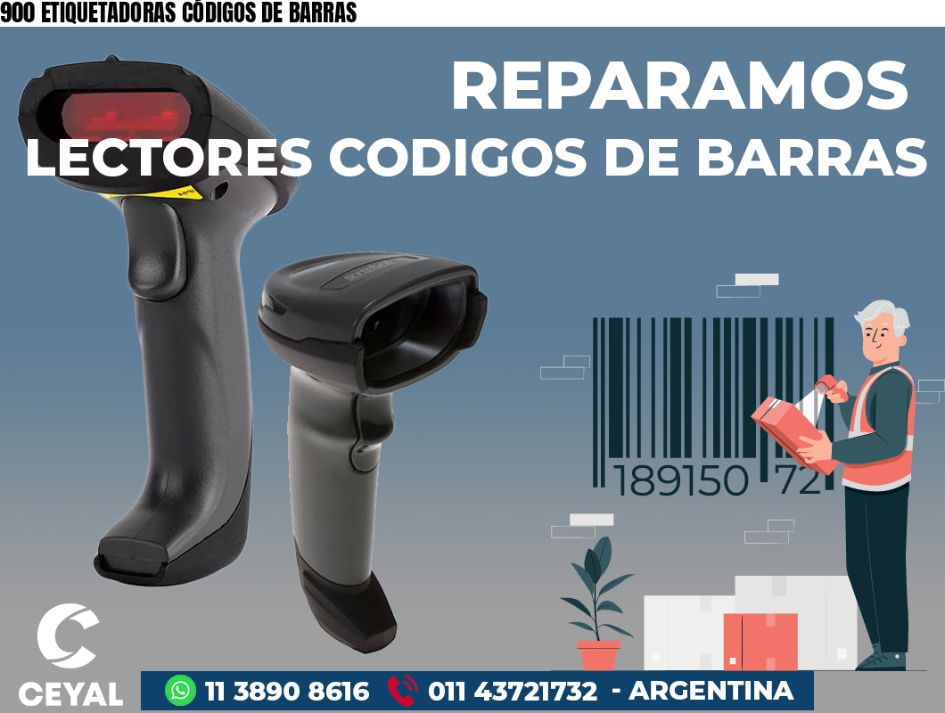 900 ETIQUETADORAS CÓDIGOS DE BARRAS