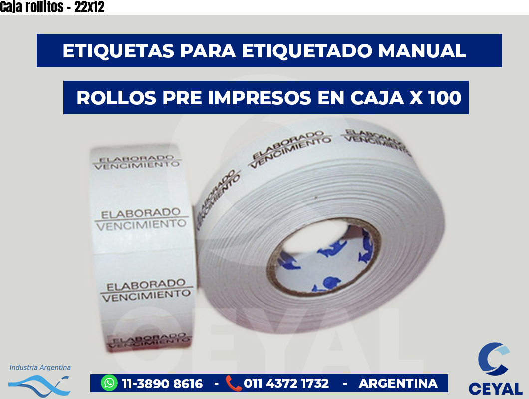 Caja rollitos - 22x12