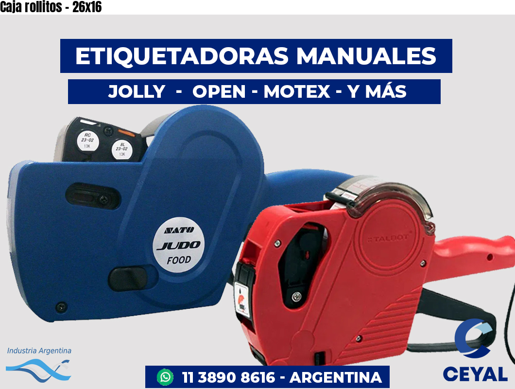 Caja rollitos - 26x16