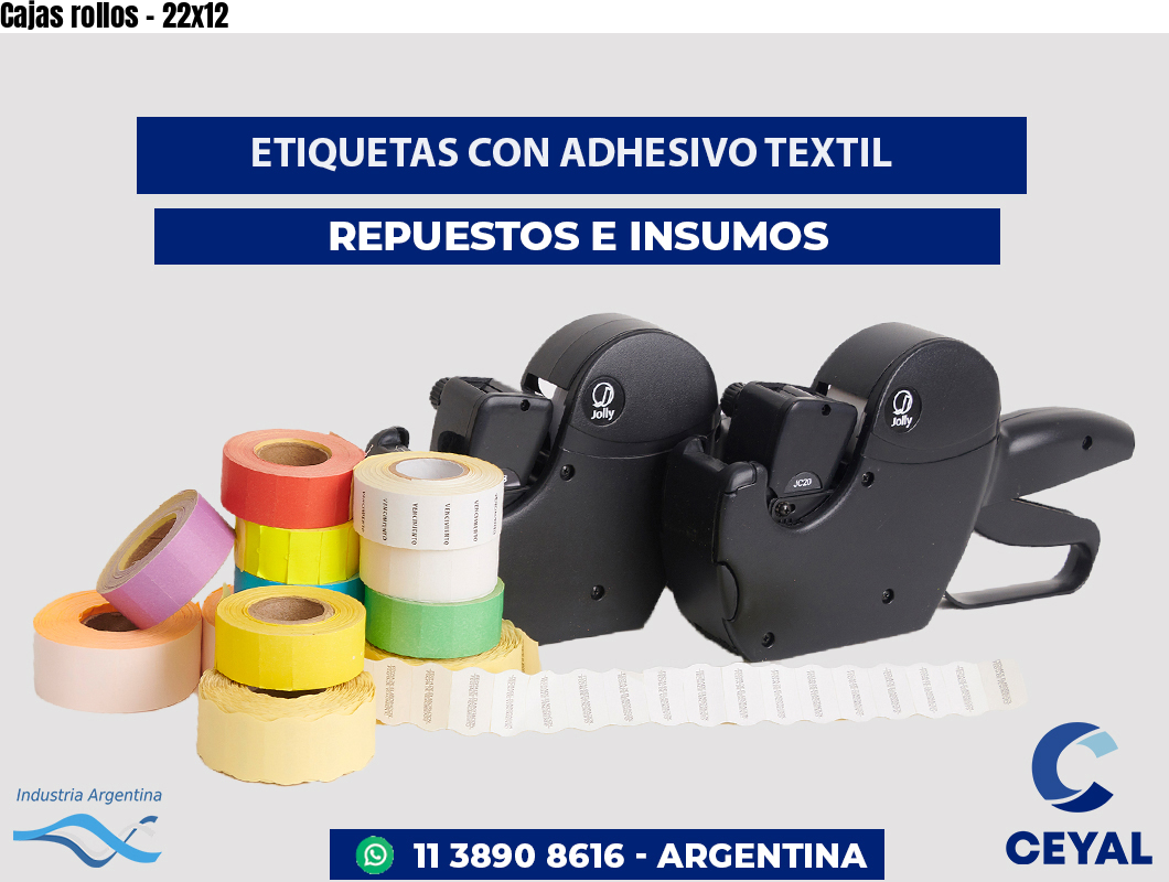 Cajas rollos - 22x12