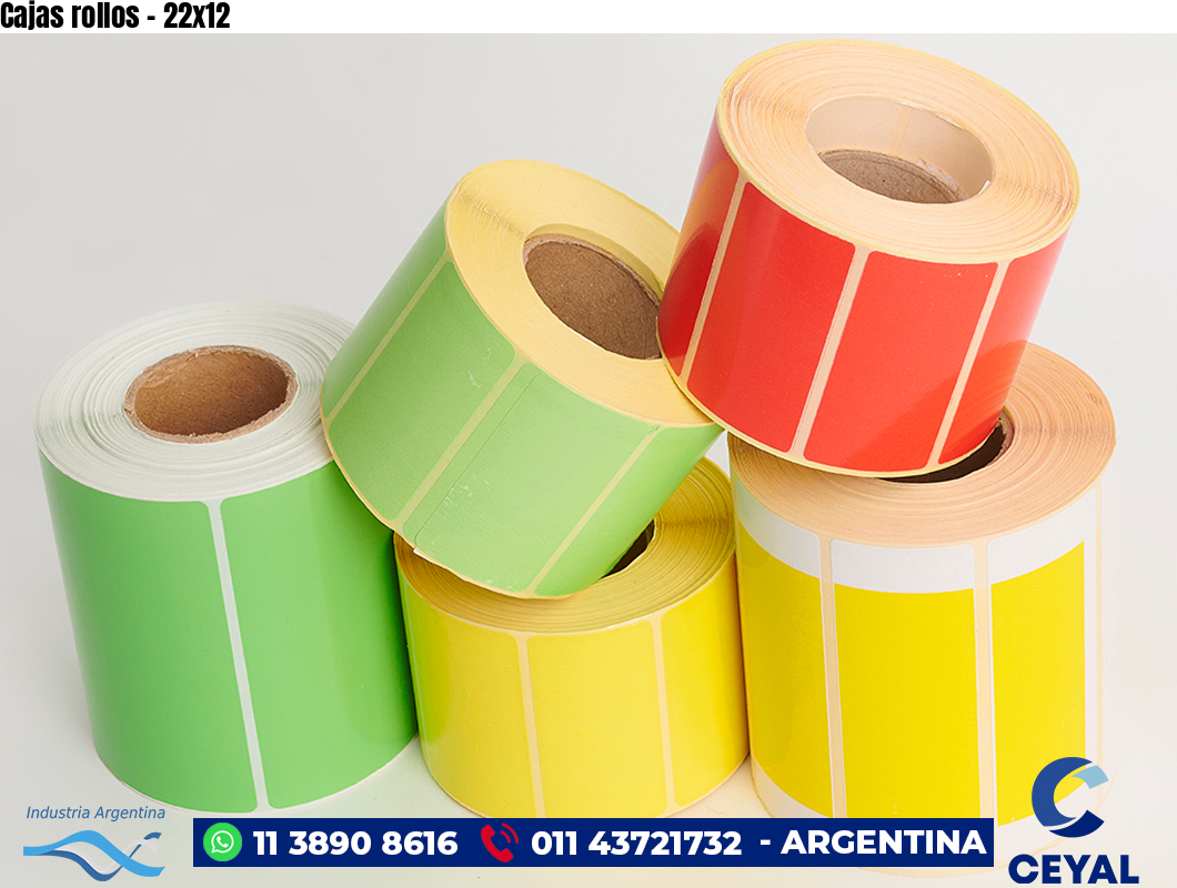 Cajas rollos - 22x12
