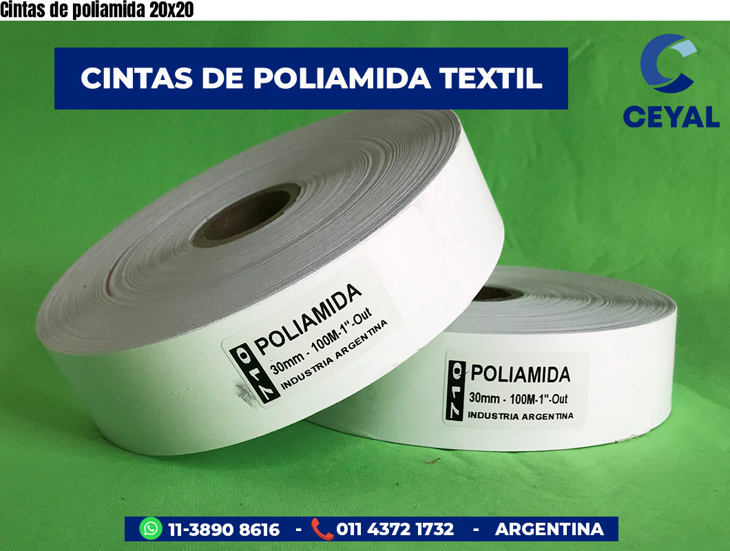 Cintas de poliamida 20×20