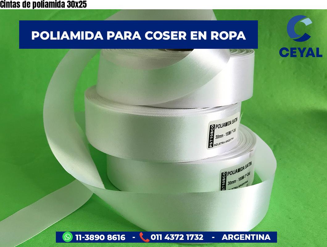 Cintas de poliamida 30×25