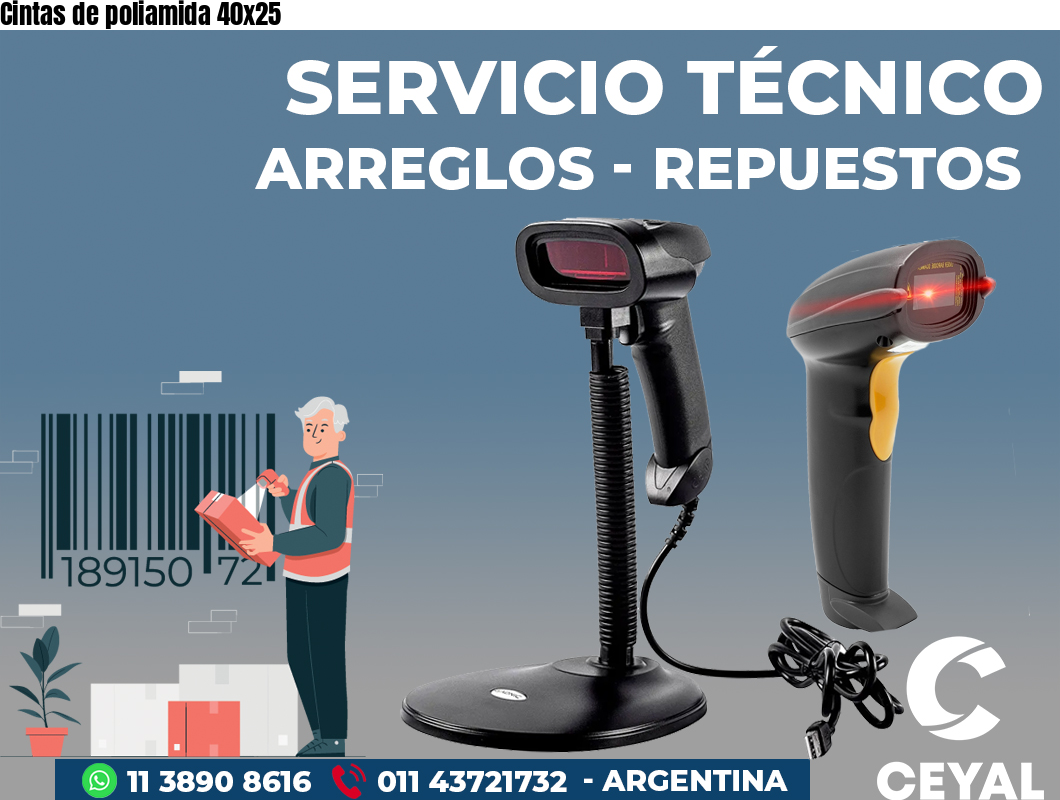 Cintas de poliamida 40x25