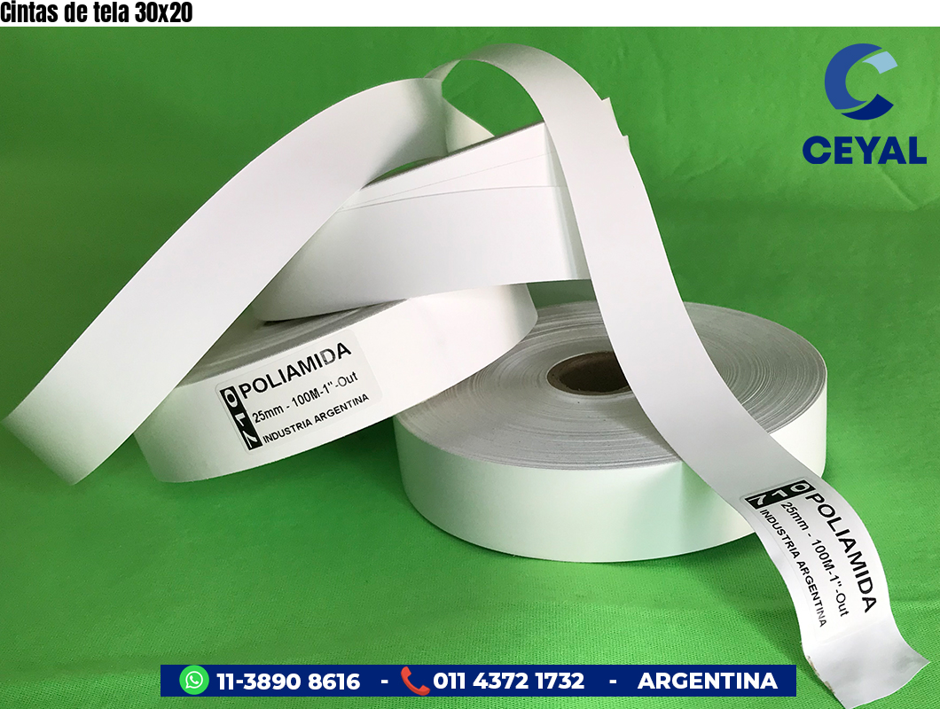Cintas de tela 30×20