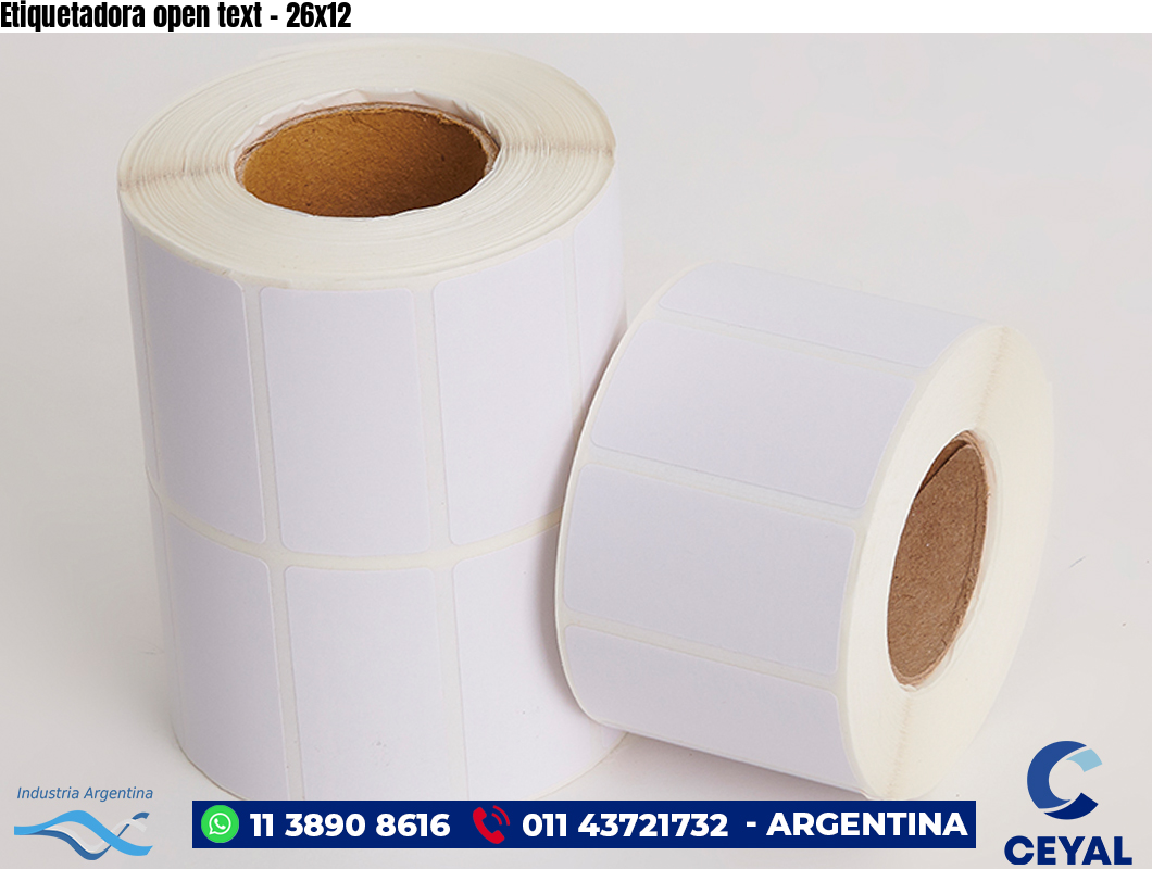 Etiquetadora open text - 26x12
