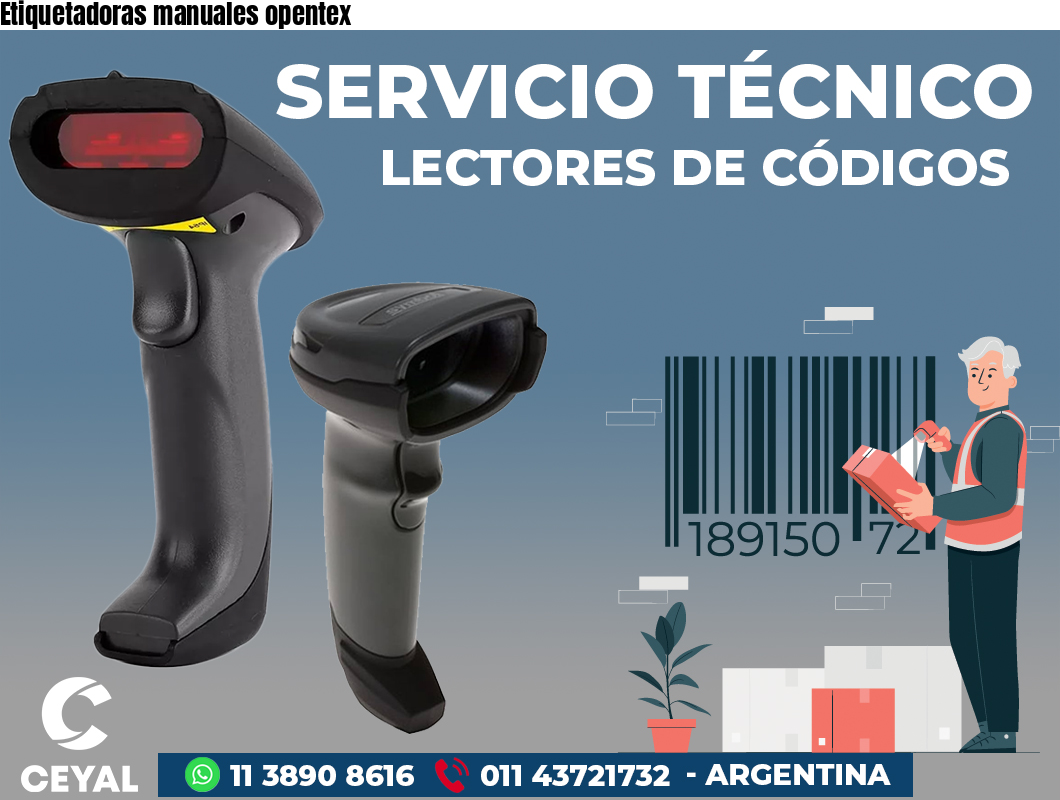 Etiquetadoras manuales opentex