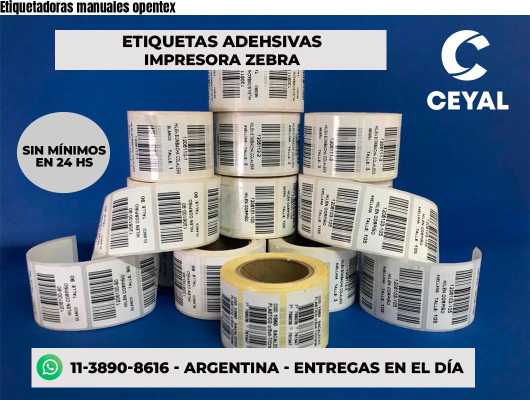 Etiquetadoras manuales opentex