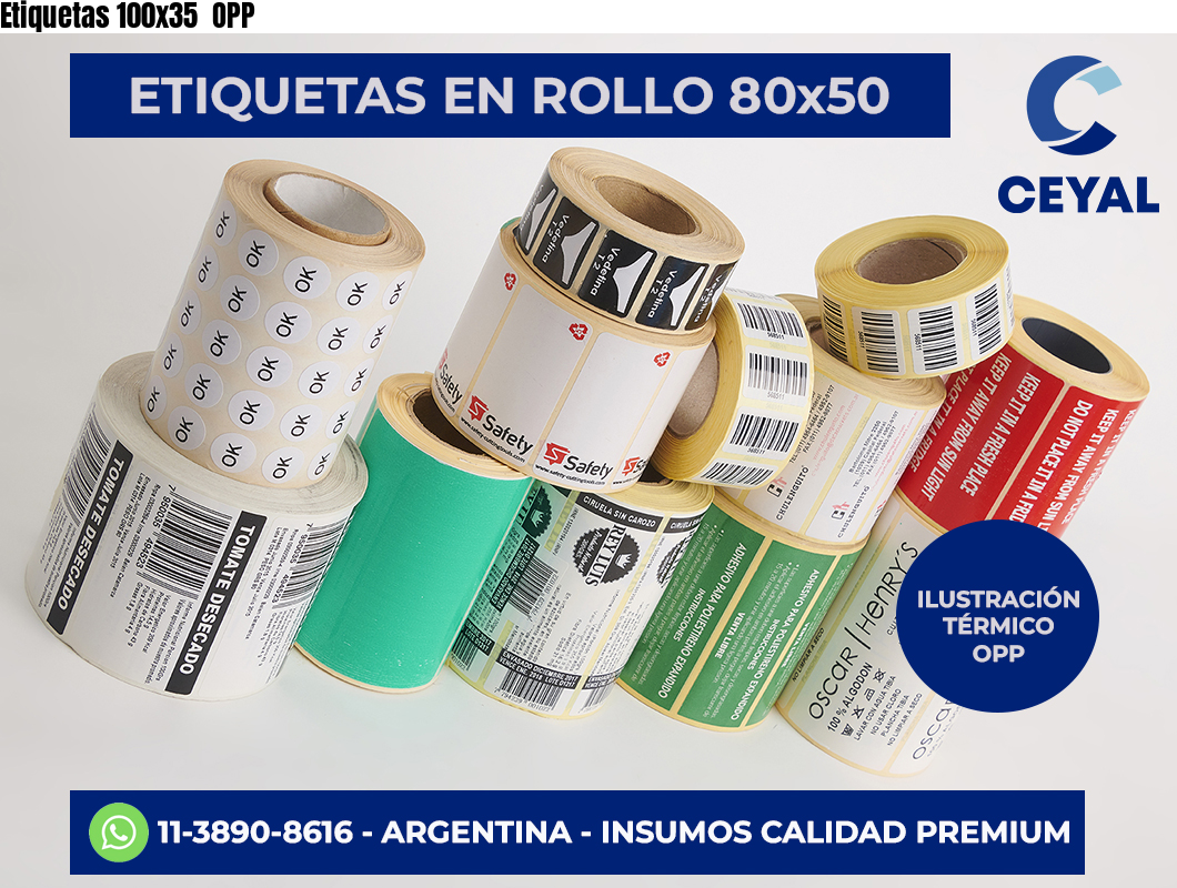 Etiquetas 100×35  OPP