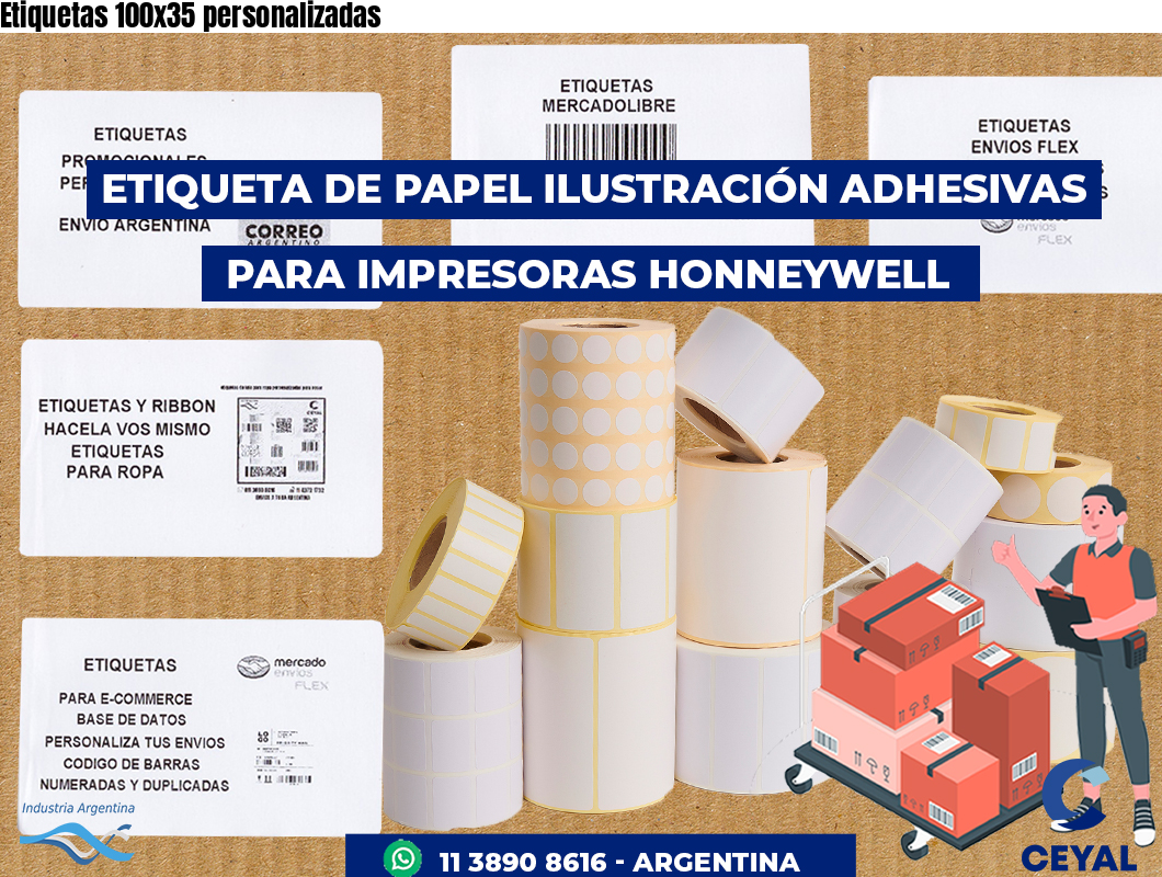 Etiquetas 100x35 personalizadas