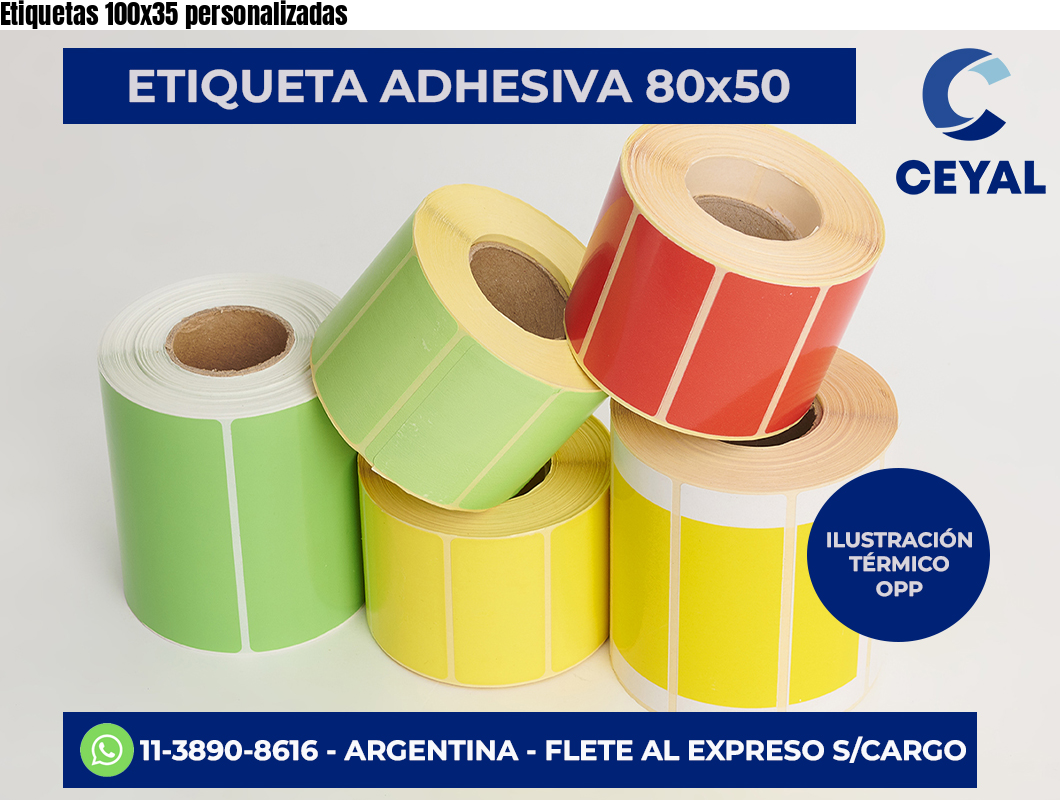 Etiquetas 100×35 personalizadas