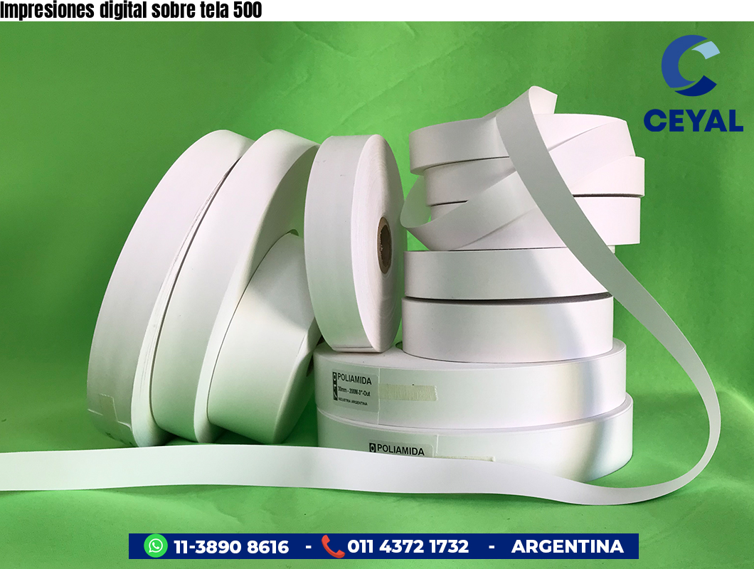 Impresiones digital sobre tela 500