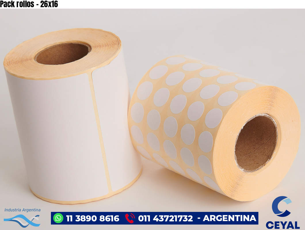 Pack rollos - 26x16