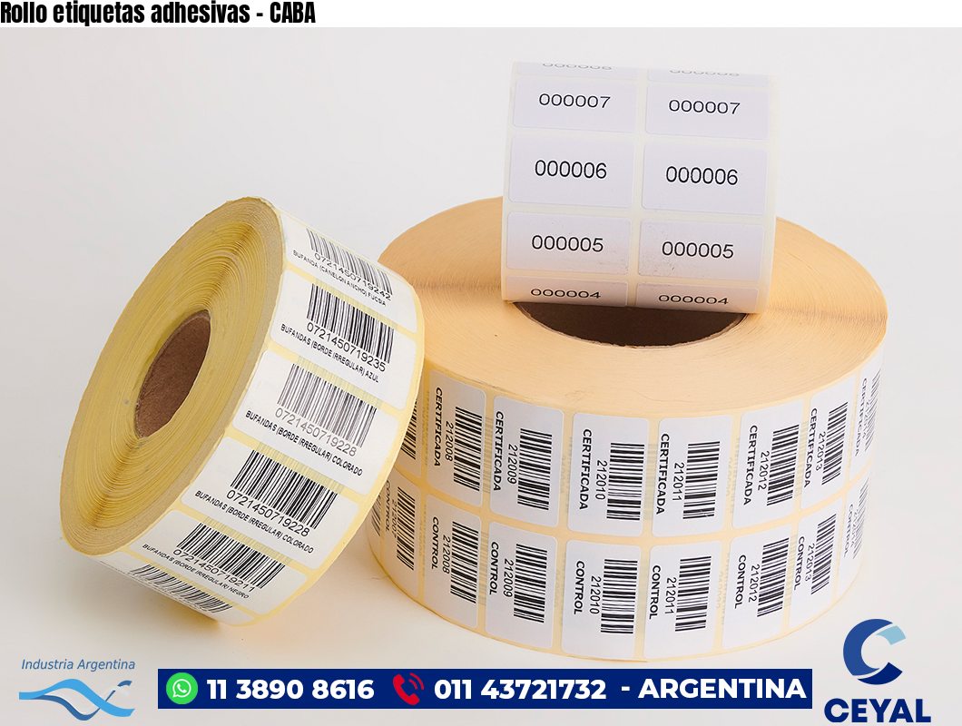 Rollo etiquetas adhesivas – CABA