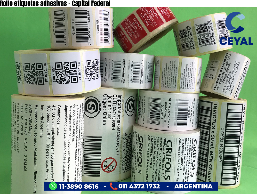 Rollo etiquetas adhesivas - Capital Federal