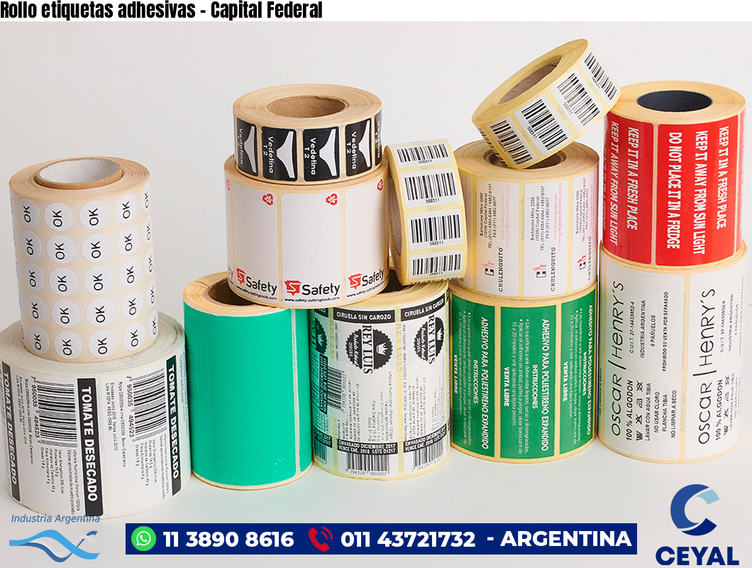 Rollo etiquetas adhesivas - Capital Federal