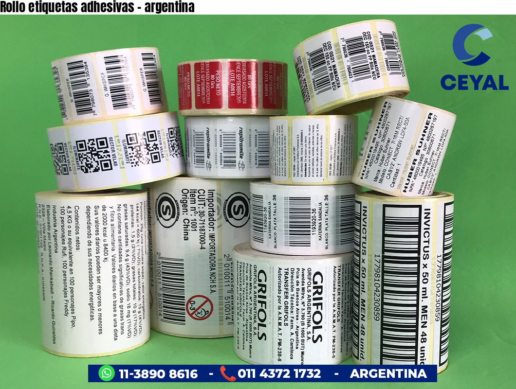 Rollo etiquetas adhesivas - argentina