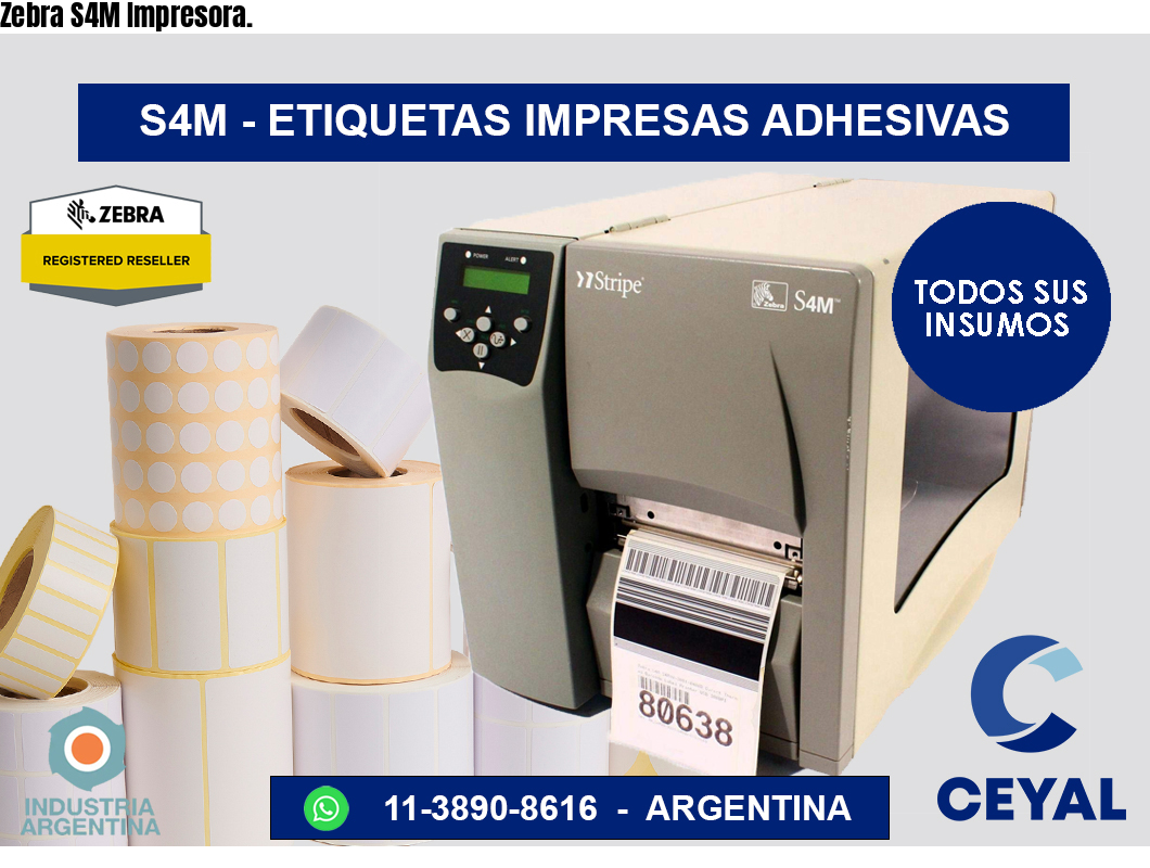 Zebra S4M Impresora.