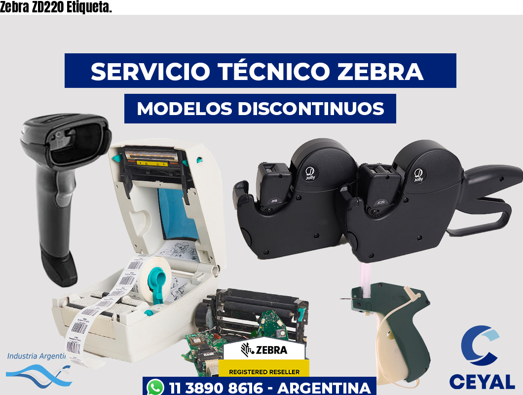 Zebra ZD220 Etiqueta.