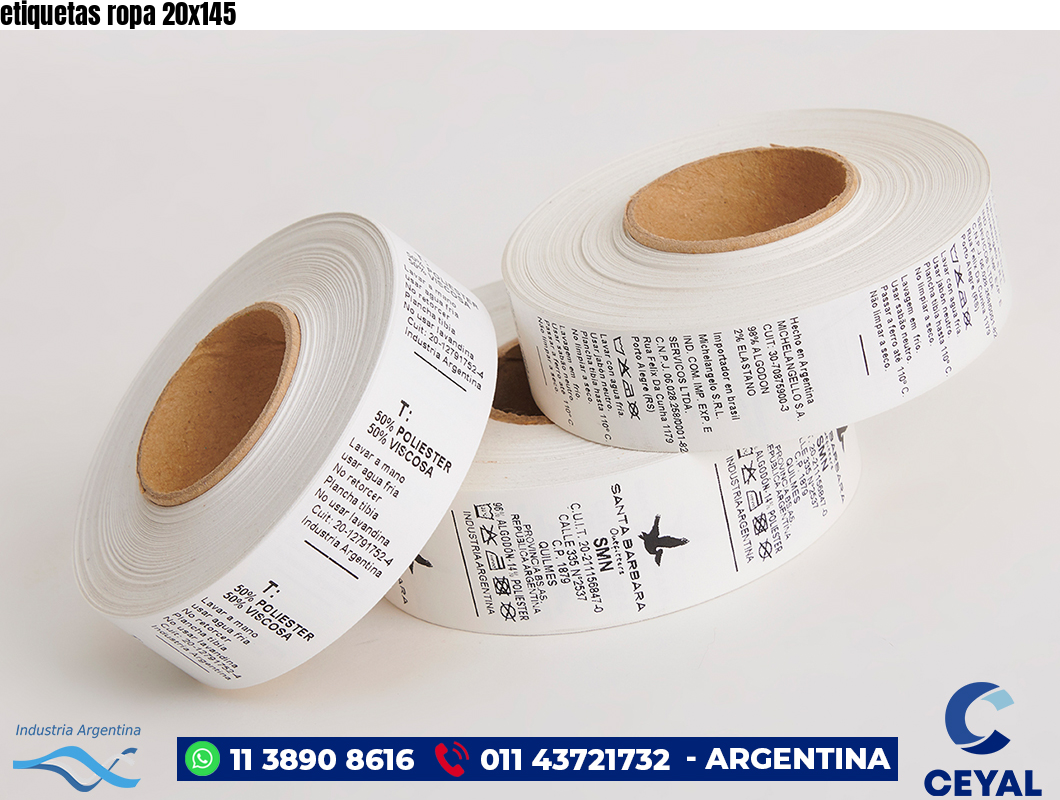 etiquetas ropa 20×145
