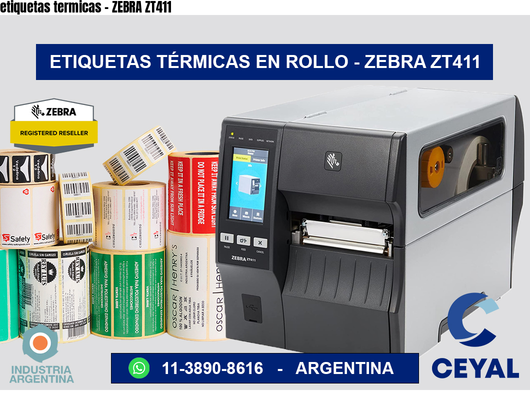 etiquetas termicas – ZEBRA ZT411