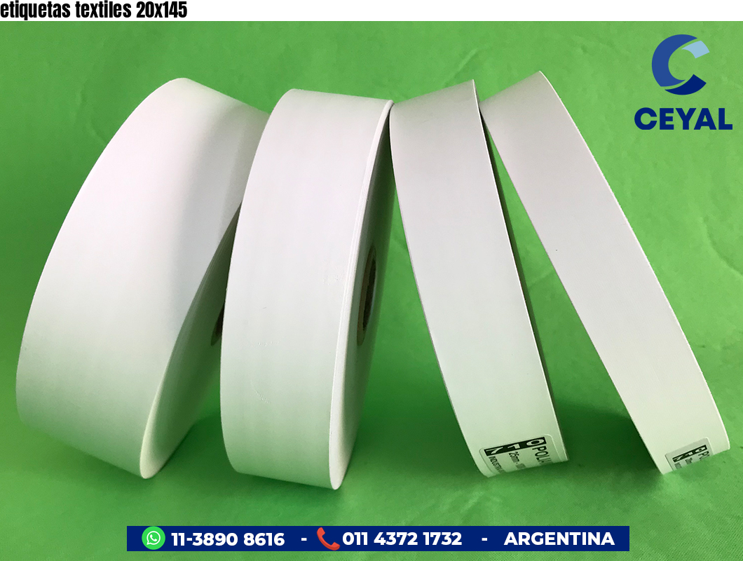 etiquetas textiles 20x145