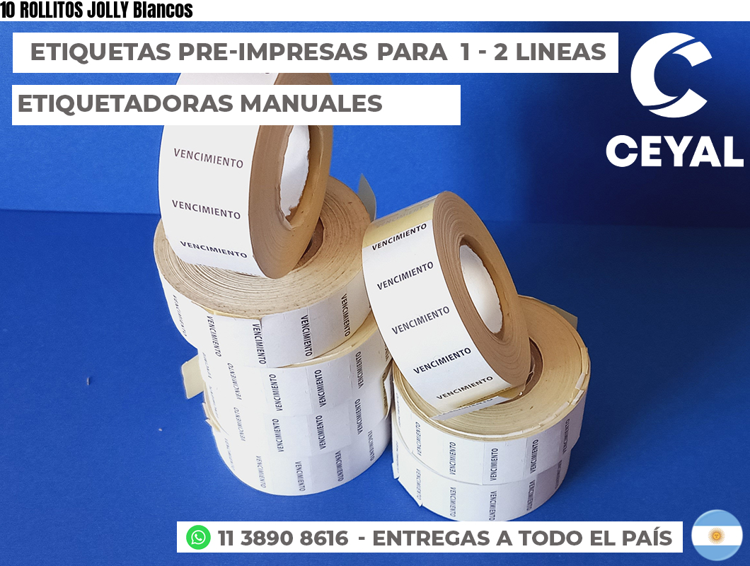 10 ROLLITOS JOLLY Blancos