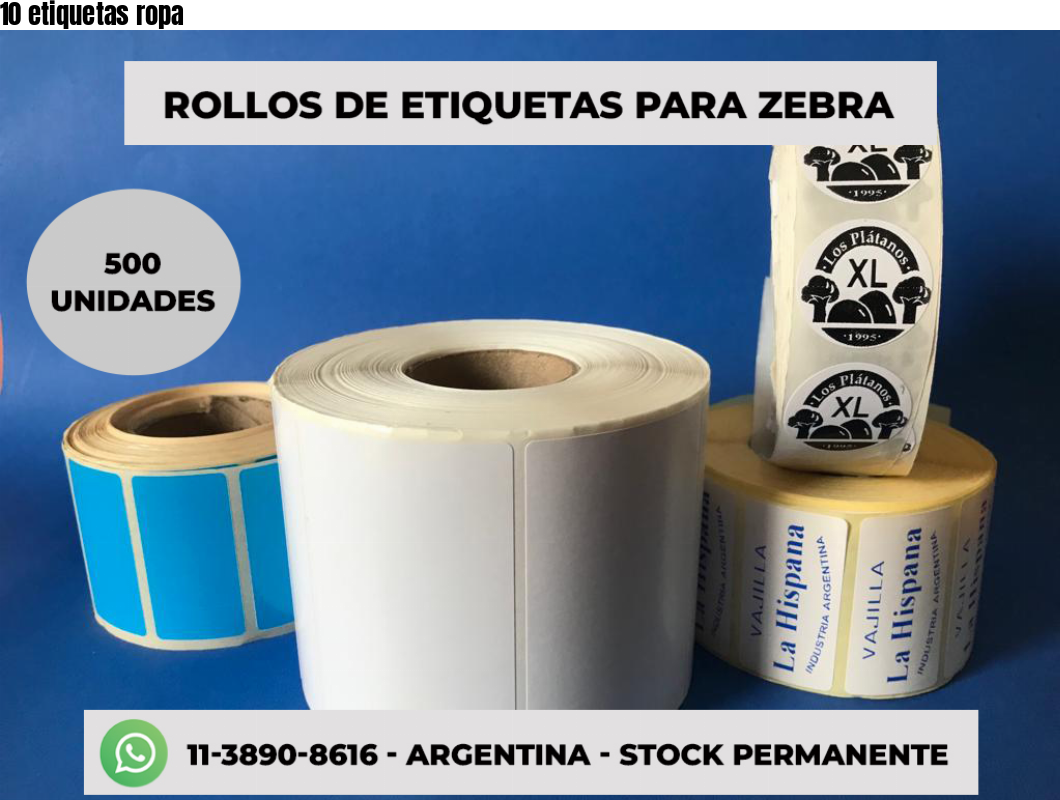 10 etiquetas ropa
