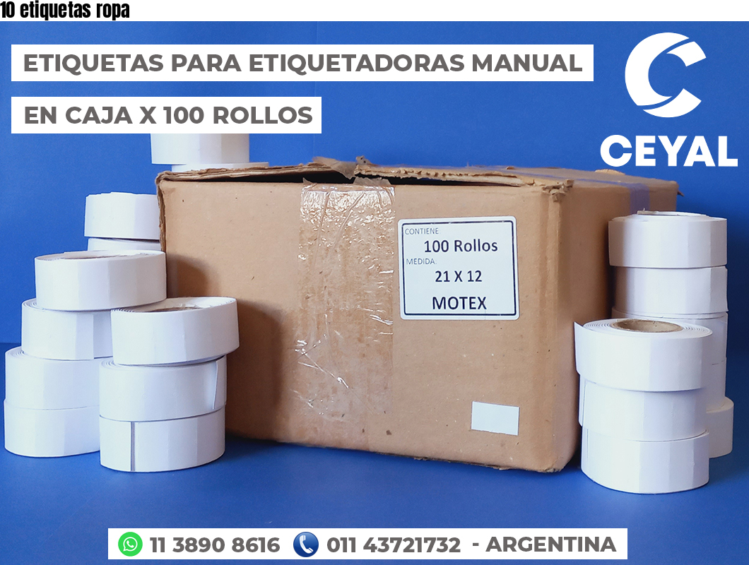 10 etiquetas ropa