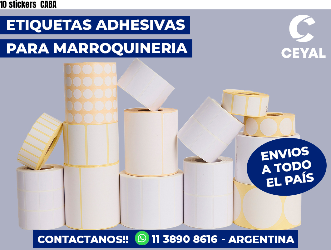 10 stickers CABA