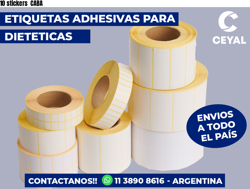 10 stickers CABA