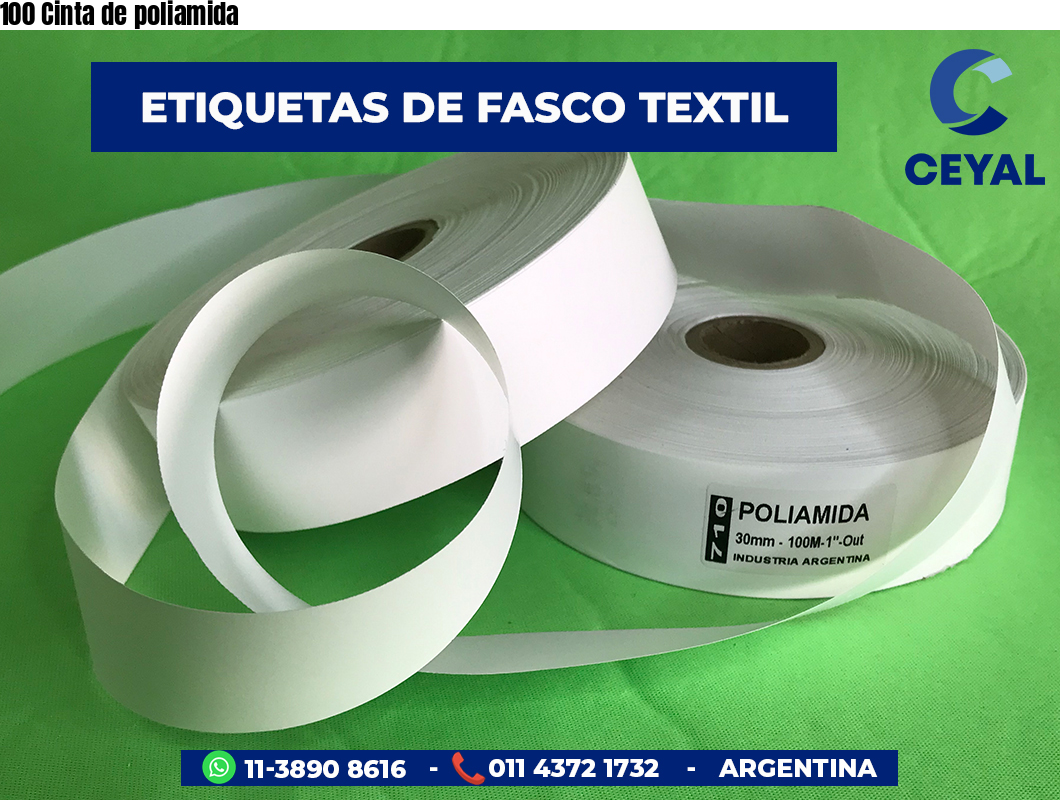 100 Cinta de poliamida