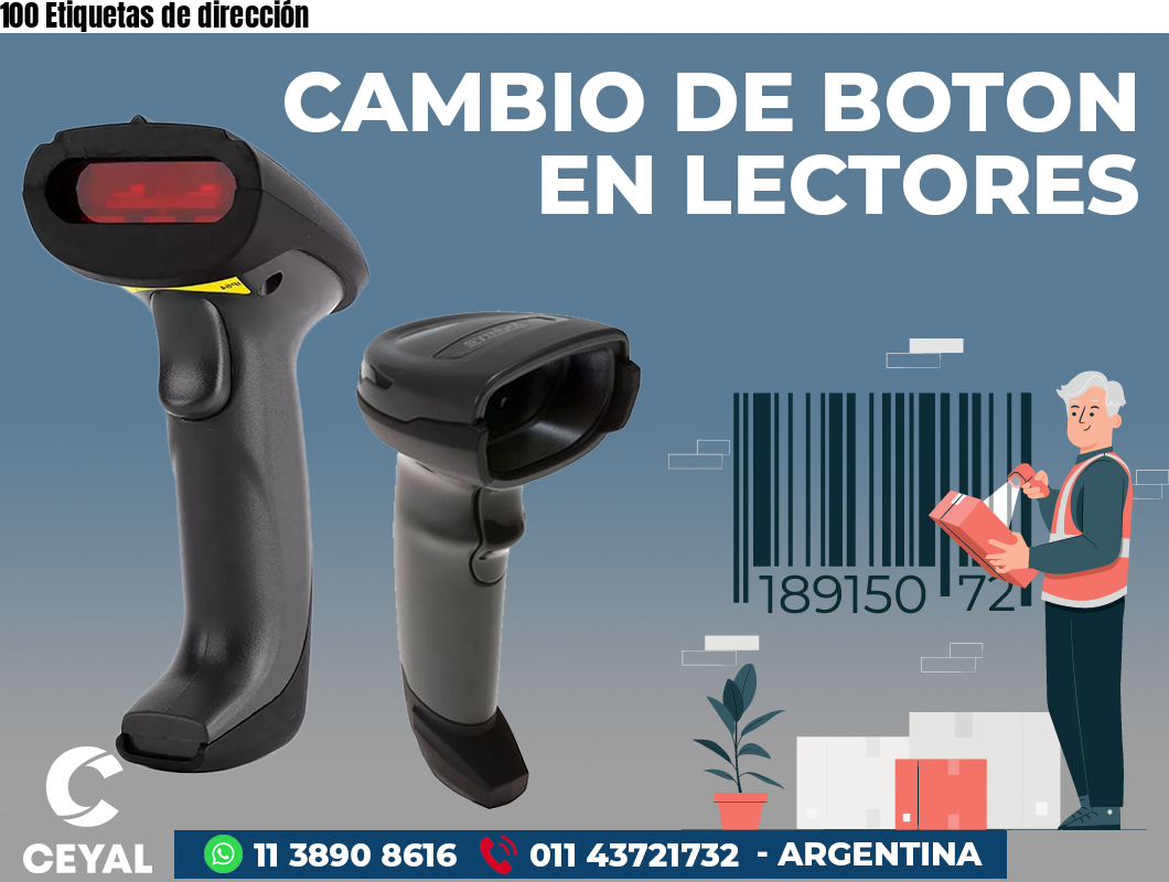 100 Etiquetas de dirección