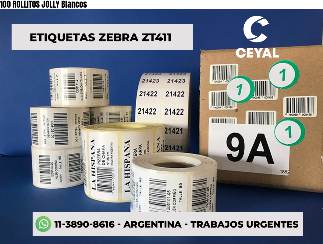 100 ROLLITOS JOLLY Blancos
