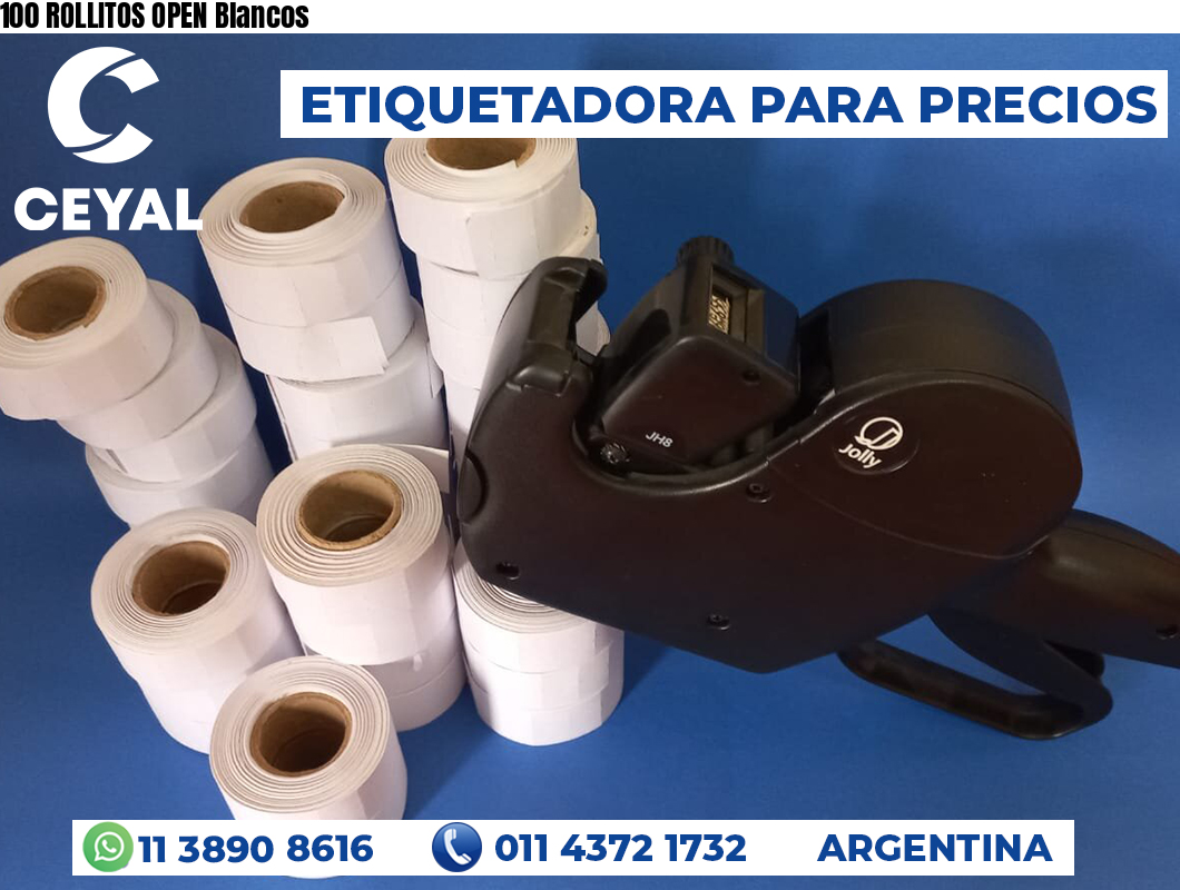 100 ROLLITOS OPEN Blancos