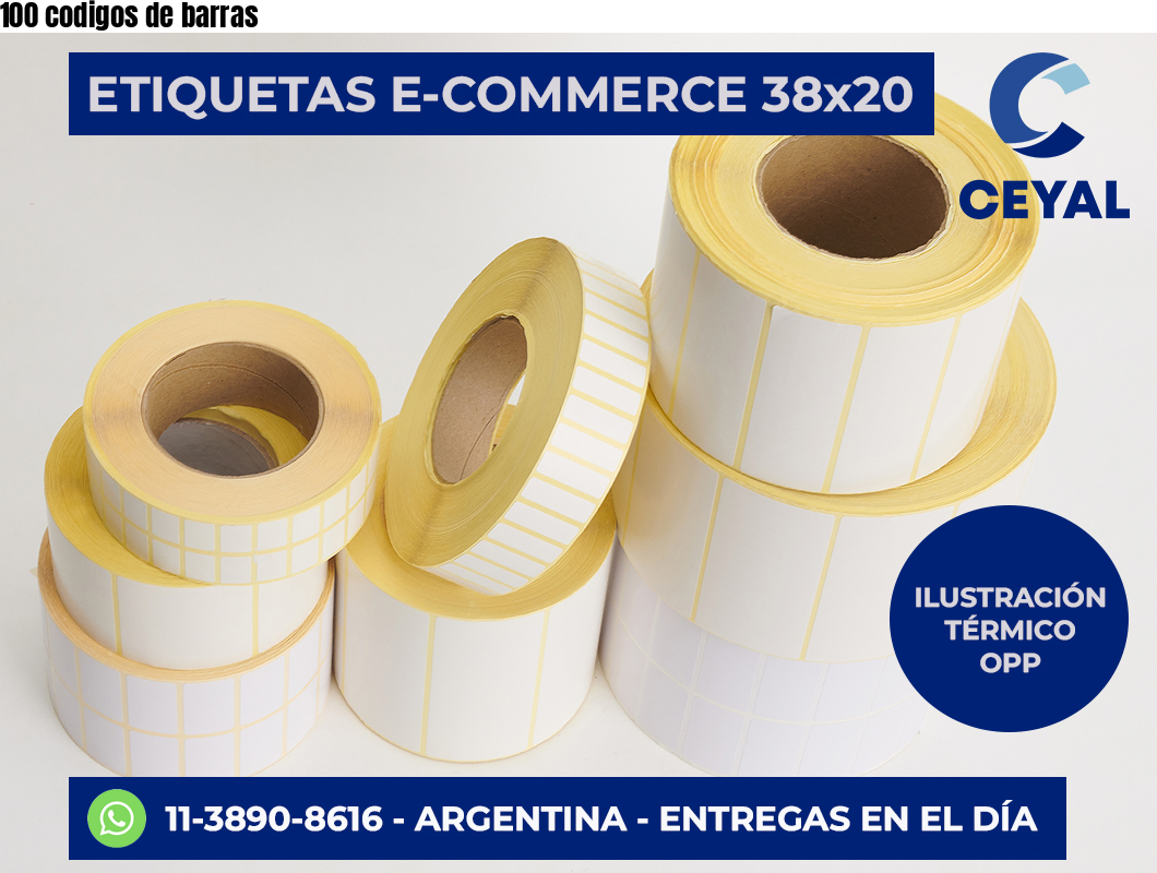 100 codigos de barras