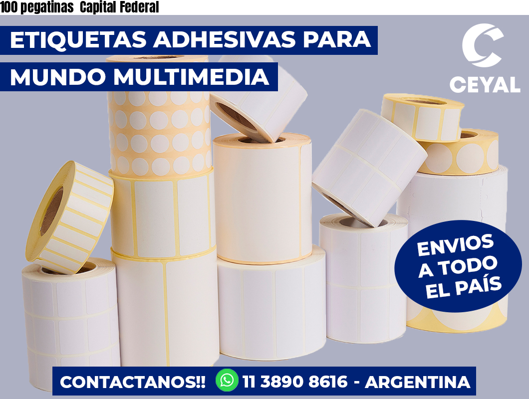 100 pegatinas Capital Federal