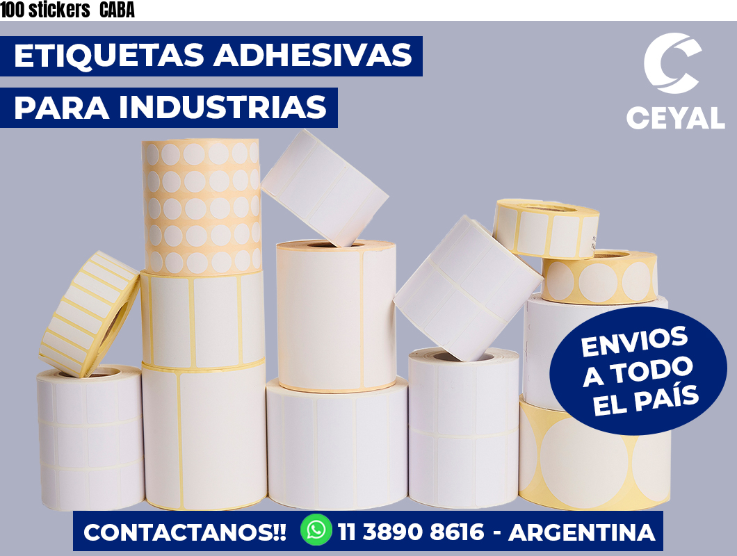 100 stickers CABA